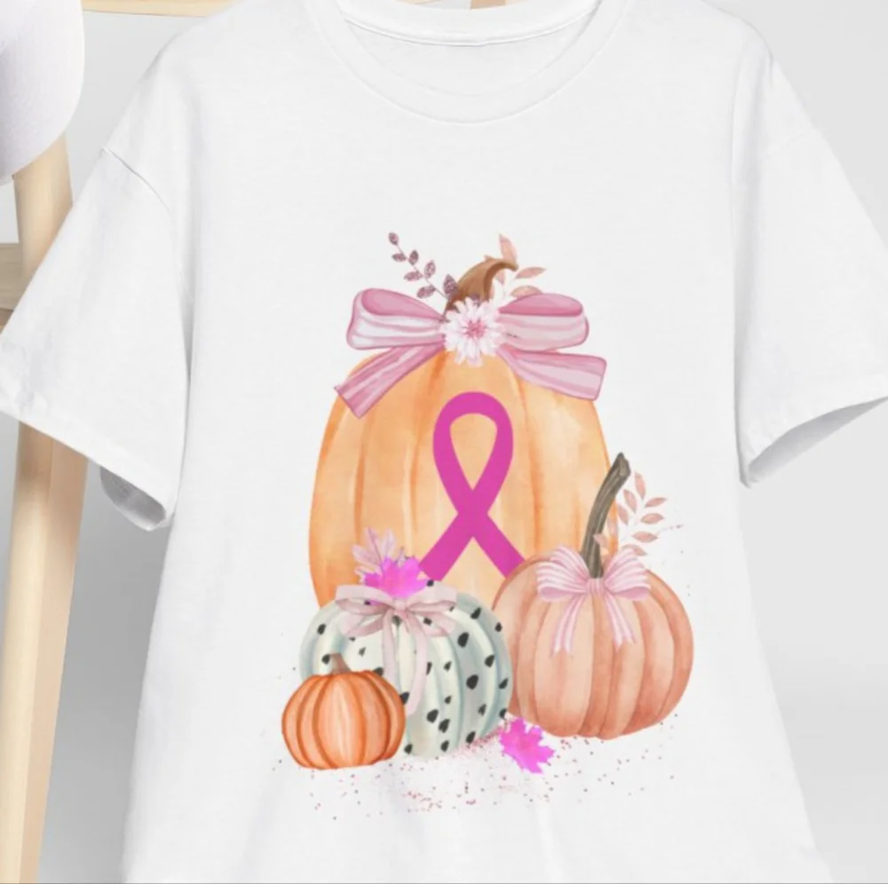 Fall Breast Cancer Awareness Tee - Picture 1 of 6